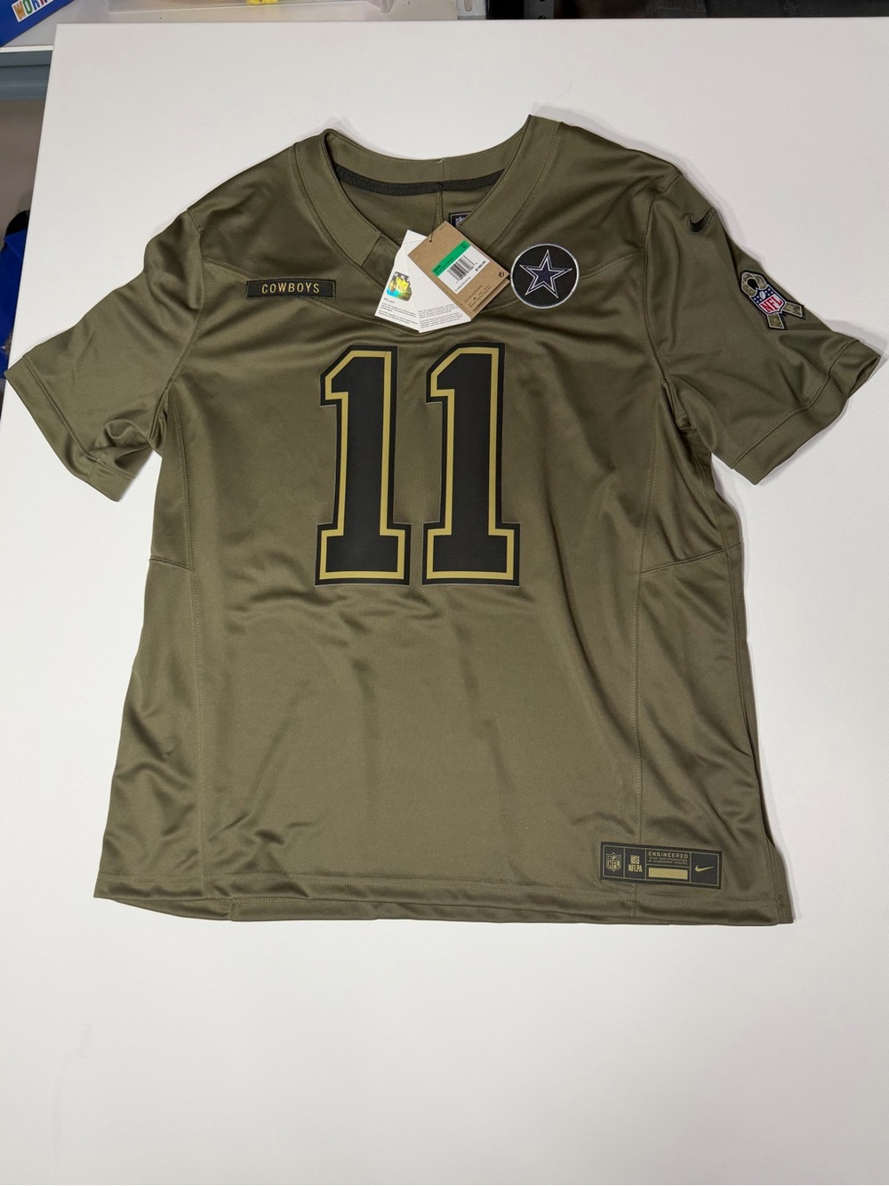 Nike men’s Olive Green Dallas Cowboys #11 Jersey size XL new w tags